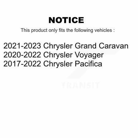 Kugel Front Wheel Bearing And Hub Assembly Pair For Chrysler Pacifica Voyager Grand Caravan K70-101494